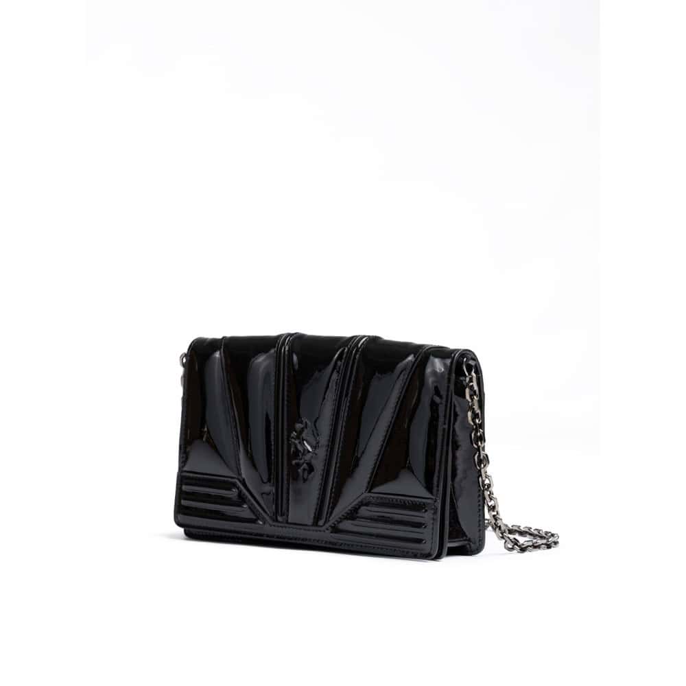 FERRARI - Bolso de charol negro GT con cadena - Image 2