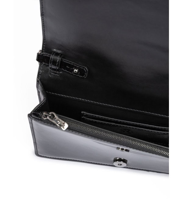 FERRARI - Bolso de charol negro GT con cadena - Image 5