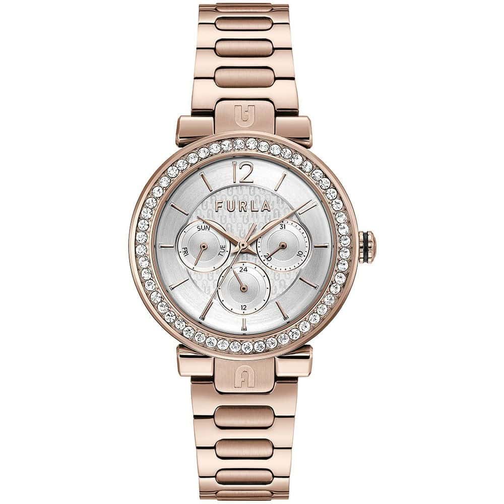 FURLA - Reloj de vestir de acero inoxidable multicolor