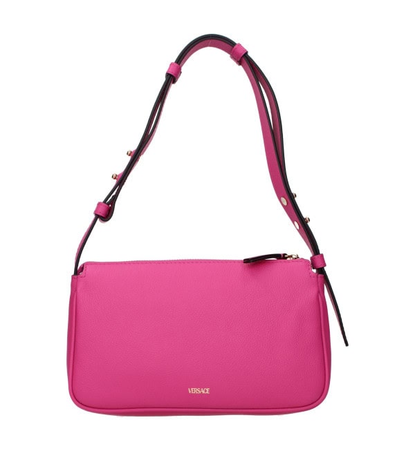 VERSACE - Bolso de hombro de cuero rosa - Image 3