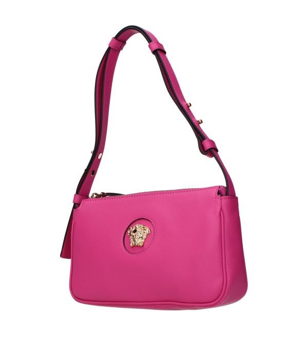 VERSACE - Bolso de hombro de cuero rosa - Image 2