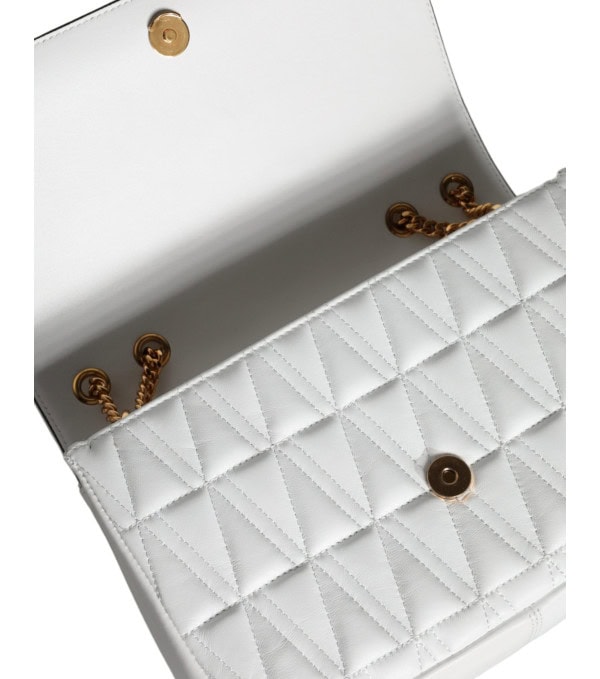 VERSACE - Bolso cruzado de cuero Nappa mini blanco - Image 5