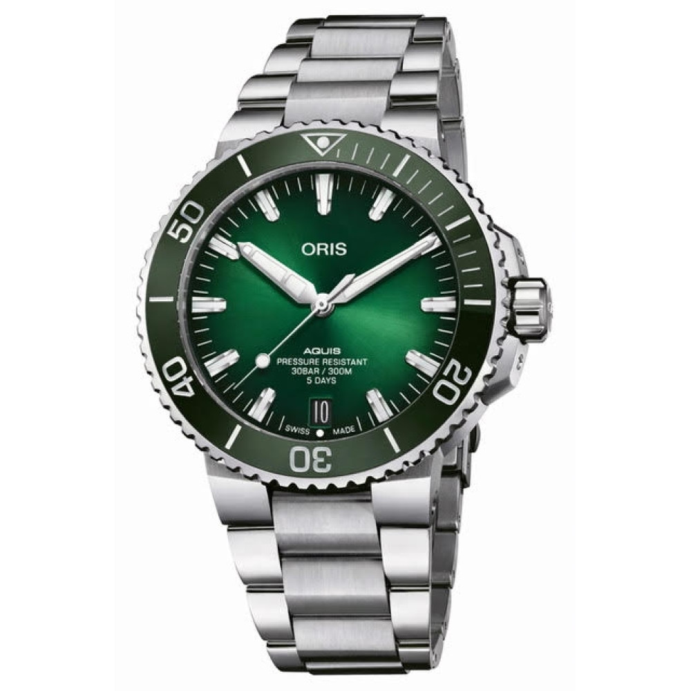 ORIS - Mod. AQUIS DATE CALIBRE 400 VERDE