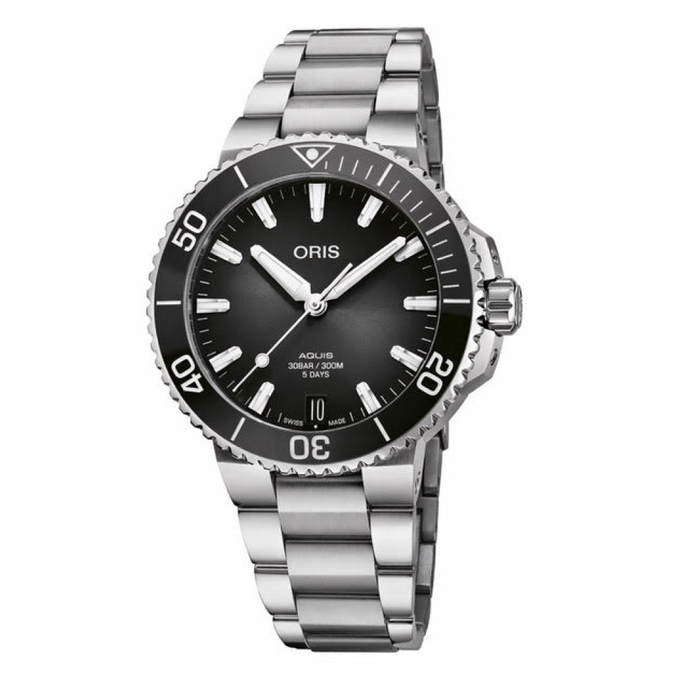 ORIS - Mod. AQUIS DATE CALIBRE 400 NEGRO